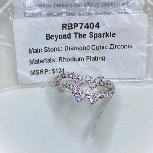 Diamond CZ Ring RBP7404 Beyond the Sparkle Size 8 - Picture 5 of 5